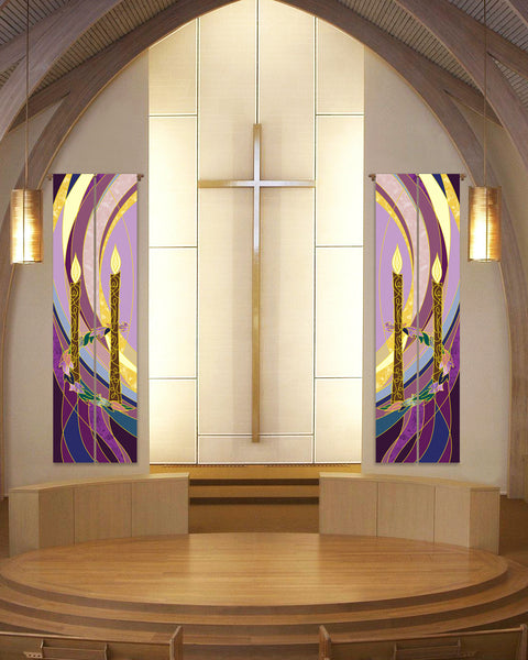 Advent Candle Printed Banners