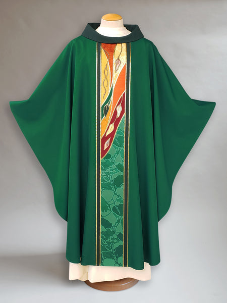 Green Autumn Foliage Chasuble