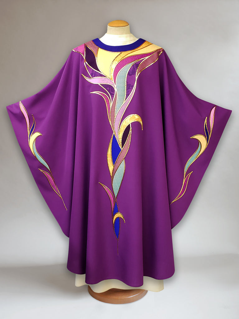 Advent Foliage Purple Chasuble