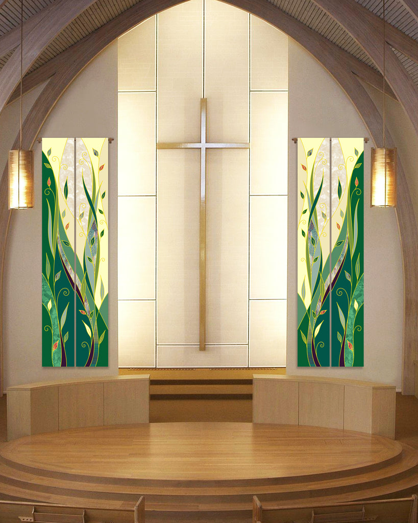 Ordinary Time Foliage Printed Banners