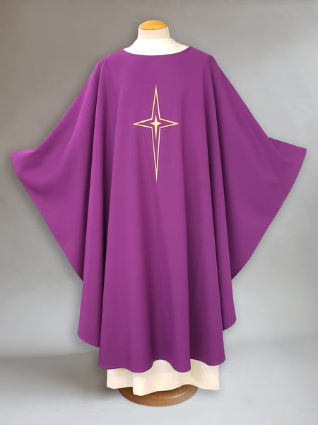 Advent Star Purple Sample Chasuble