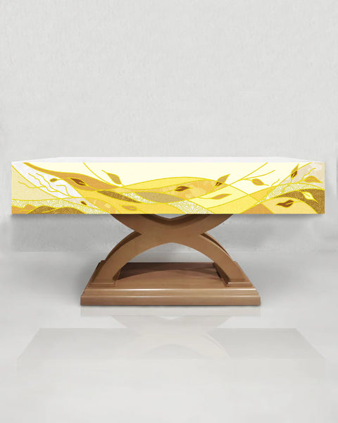 Gold & White Foliage Altar Frontal