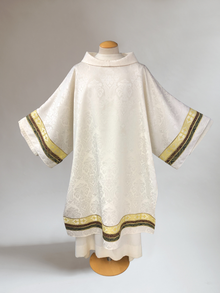 Three Brocade White Sample Dalmatic