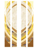 Gold Curvilinear Wall Hangings