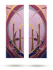Gaudete Rose Advent Candle Altar Scarves