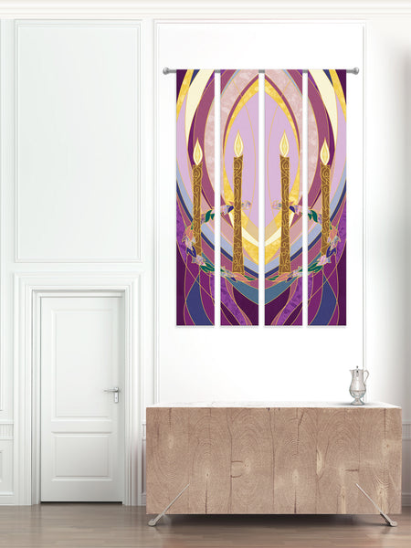 Advent Candle Printed Banners