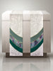 The Francis Curvilinear Bella White & Monet Green <br> Altar Scarves