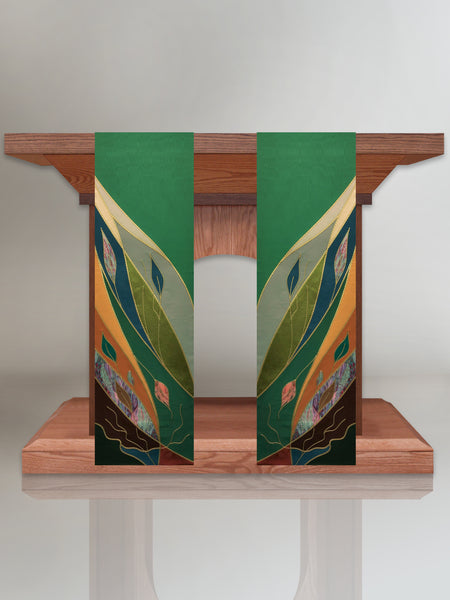 Multi Seasonal Foliage Altar Scarves (B)