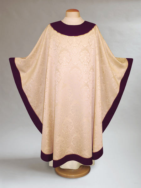 Eggplant Purple Round Yoke Sample Chasuble