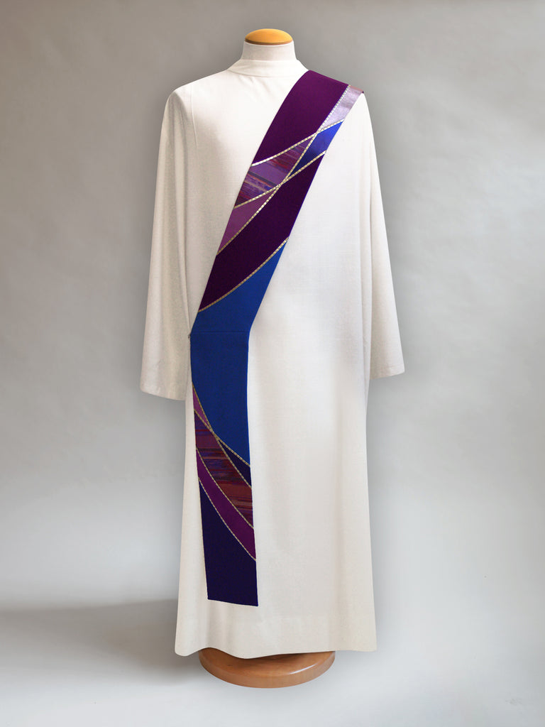 Curvilinear Advent Deacon Stole