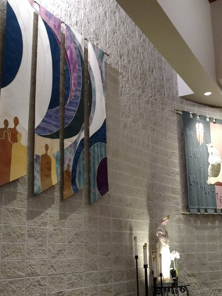 Custom Curvilinear Wall Hangings