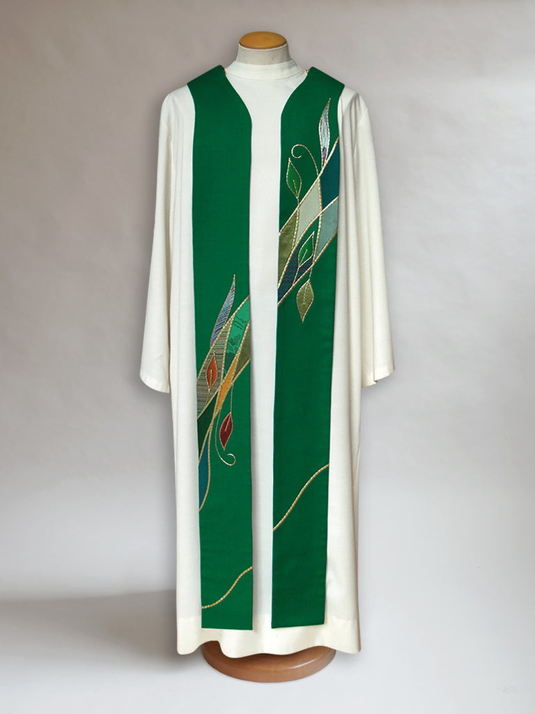 Asymmetrical Foliage Stole
