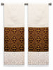 The Francis Classic Cross Ecru & Brocade Burgundy <br> Altar Scarves