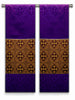 The Francis Cross Sarum & Brocade Burgundy Altar Scarves