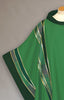 Curvilinear Woven Green Chasuble