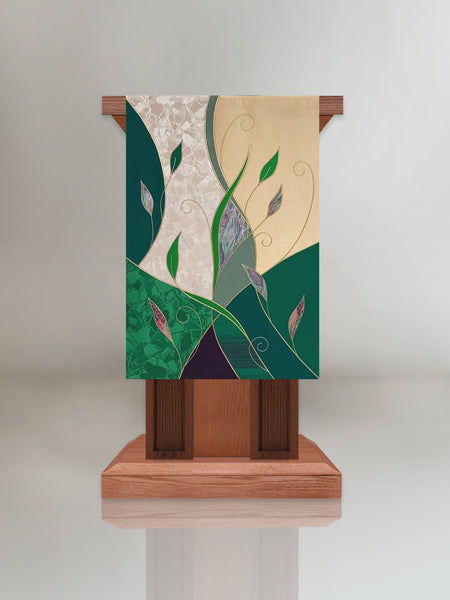 Green & Gold Foliage Lectern Hanging