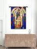 Joseph Teaching Jesus Stained Glass Banner
