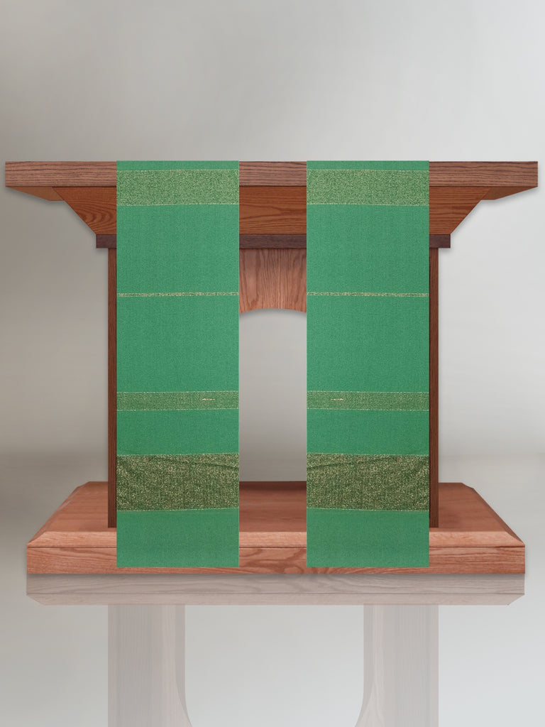 Beaulieux Woven Altar Scarves in Green