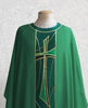 811 Cross Chasuble  in Green