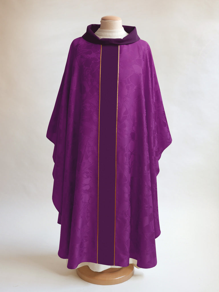 lent classic bella purple chasuble