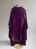 Abstract Paintbrush Purple Sample Chasuble