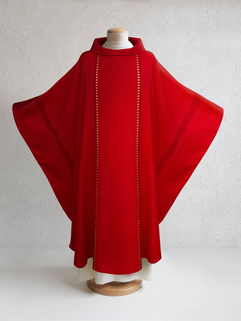 Salerno Woven Red Sample Chasuble