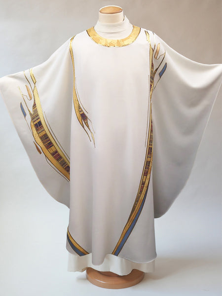 paintbrush white vestment easter and christmas