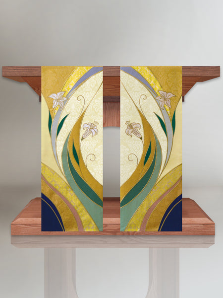Easter Curvilinear Lily Altar Scarves