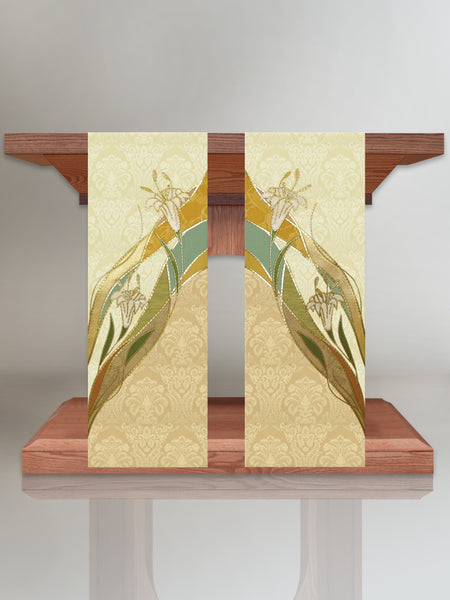 Easter Lily Altar Scarves (B)