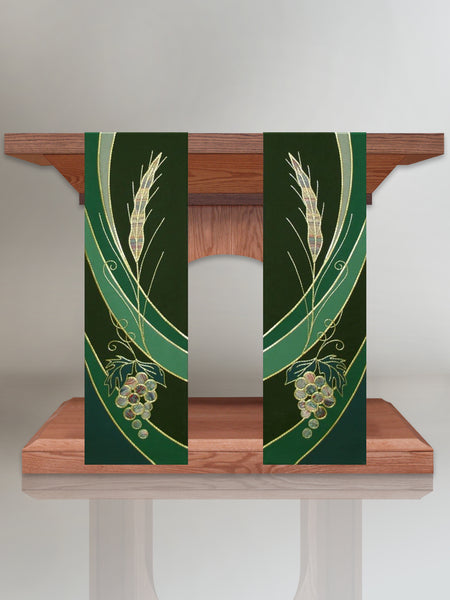 Eucharistic Green Altar Scarves (B)