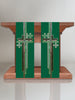 Multi Cross Green Altar Scarves