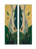 Green & Gold Foliage Scarves