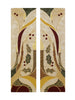 Holly and Candle Christmas Altar Scarves