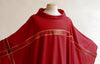 Asymmetrical Cross Red Chasuble