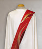 Pentecost Flame Deacon Stole