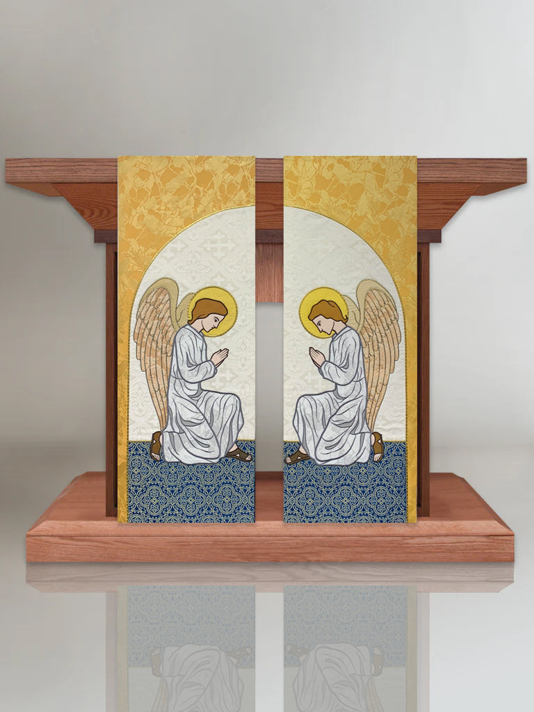 Praying Angel Altar Scarves in Gold (A)