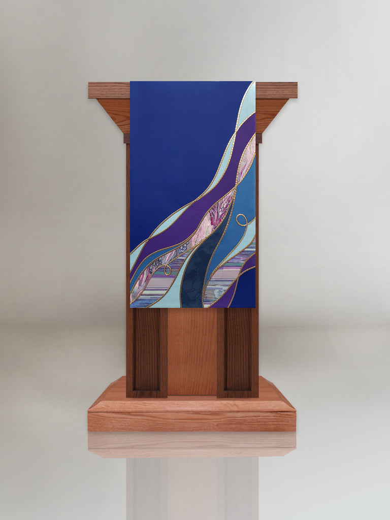 Advent Joy Blue Lectern/Pulpit Hanging