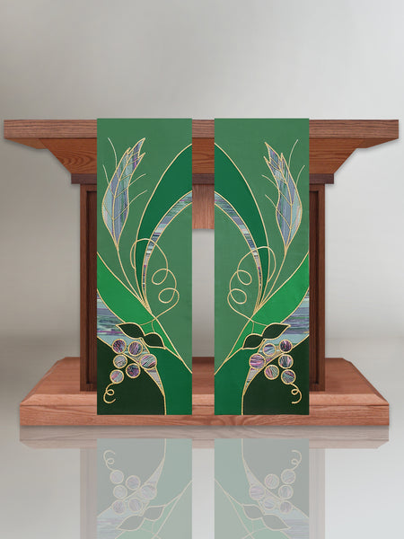 Eucharistic Green Sample Altar Scarves