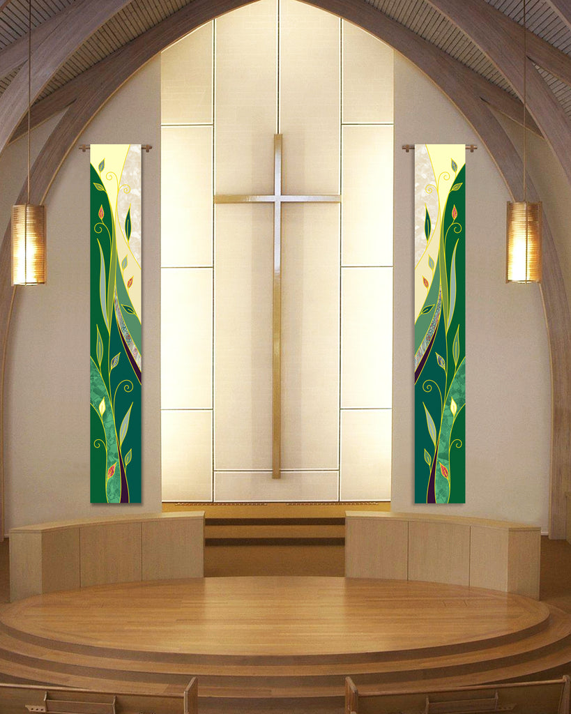 Ordinary Time Foliage Printed Sample Banners
