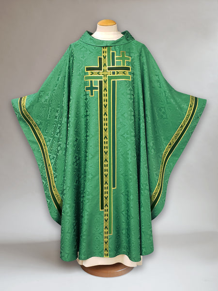 Multi Cross Green Chasuble (A)