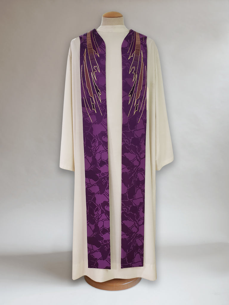 Paintbrush Purple Sample Stole