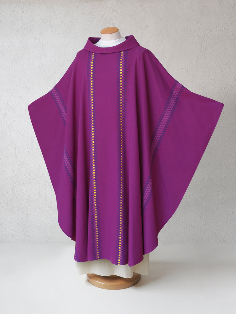 Salerno Woven Purple Sample Chasuble