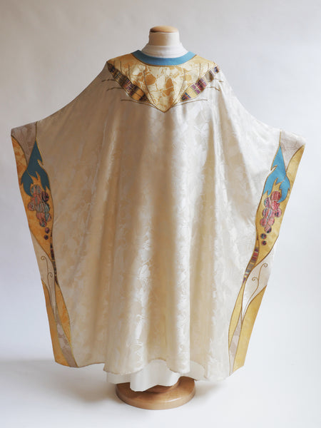 Wheat Yoke with Eucharistic Peripheral Banding Sample Chasuble