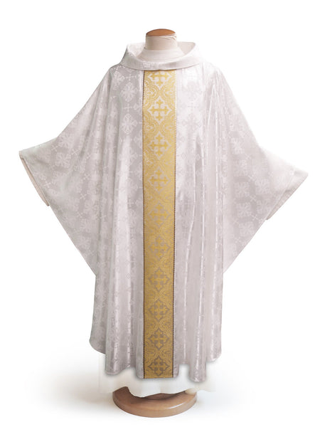 Sample Francis Classic Lucia White & Brocade Gold Chasuble