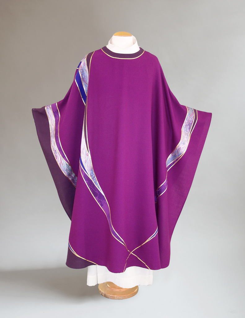 Curvilinear Purple Sample Chasuble