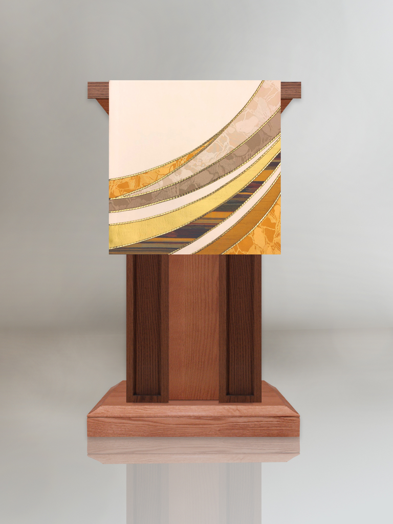 Curvilinear Gold Lectern Hanging