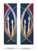 Advent Candle Sarum Blue Altar Scarves (B)