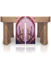 Gaudete Rose Advent Candle Altar Scarves