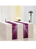 Stained Glass Cross Purple Altar Scarves