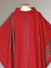 Beaulieux Asymmetrical Woven Red Sample Chasuble